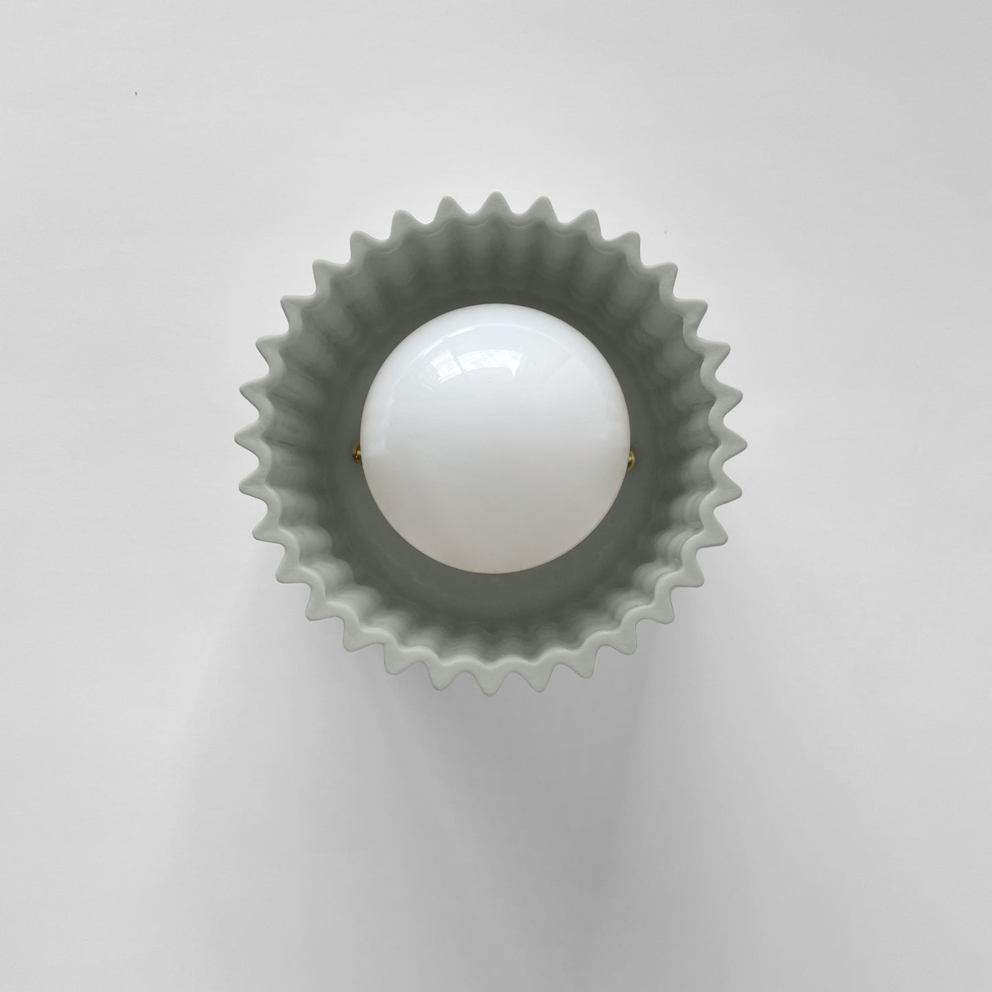Syracuse Wall Sconce | Small Pleated Light Fixture | Fog Gray