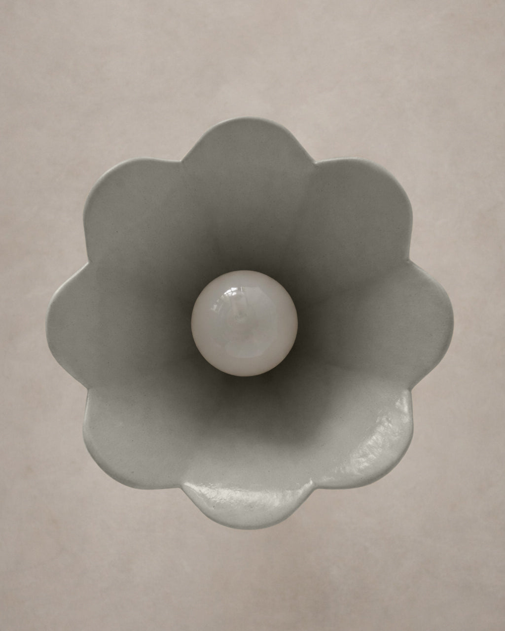 Torino Pendant Light | Small Deco Hanging Fixture | Bone White