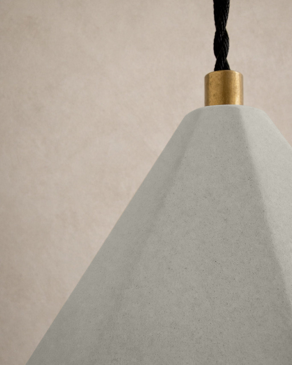 Torino Pendant Light | Small Deco Hanging Fixture | Bone White
