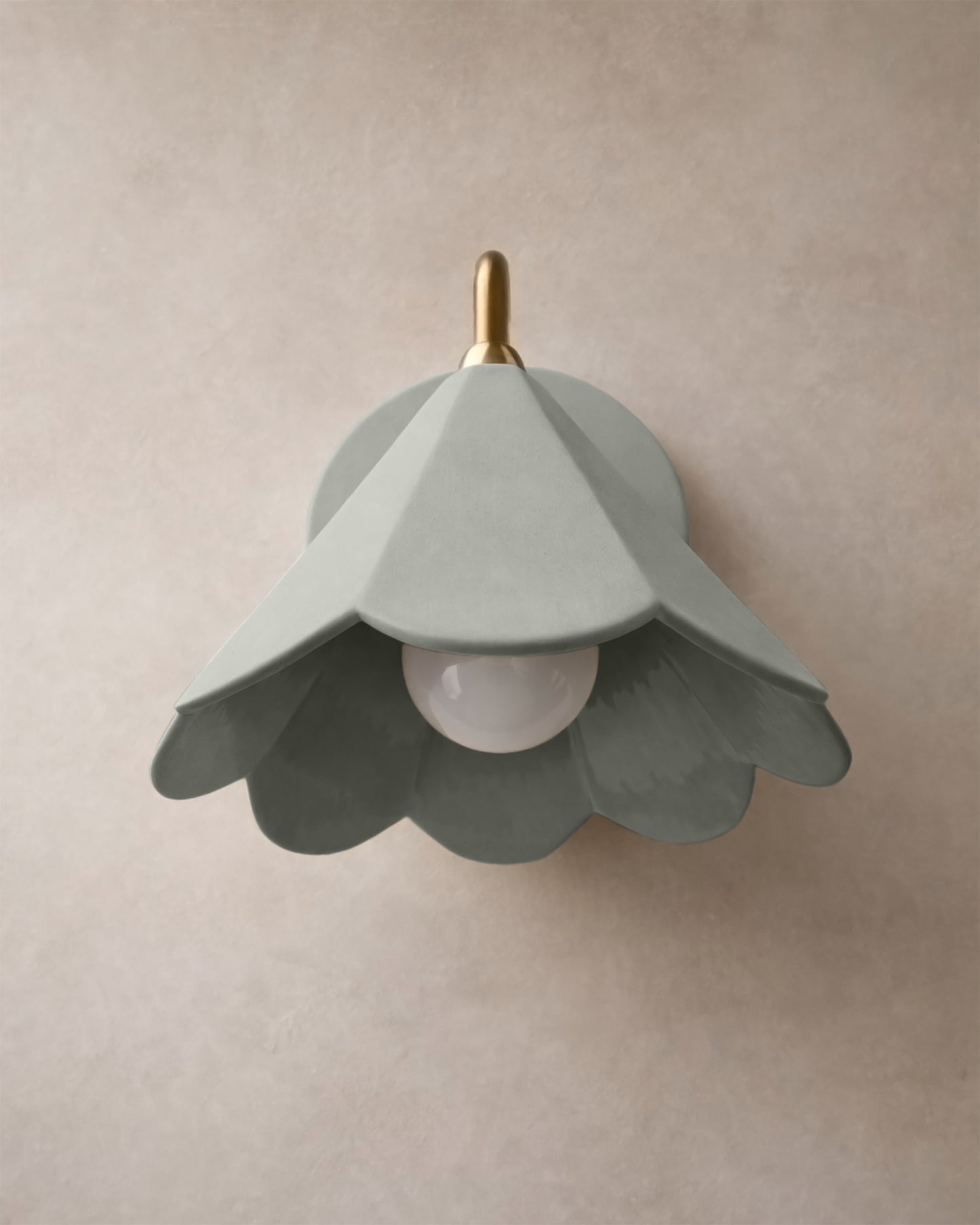 Torino Wall Sconce | Small Deco Light Fixture | Fog Gray