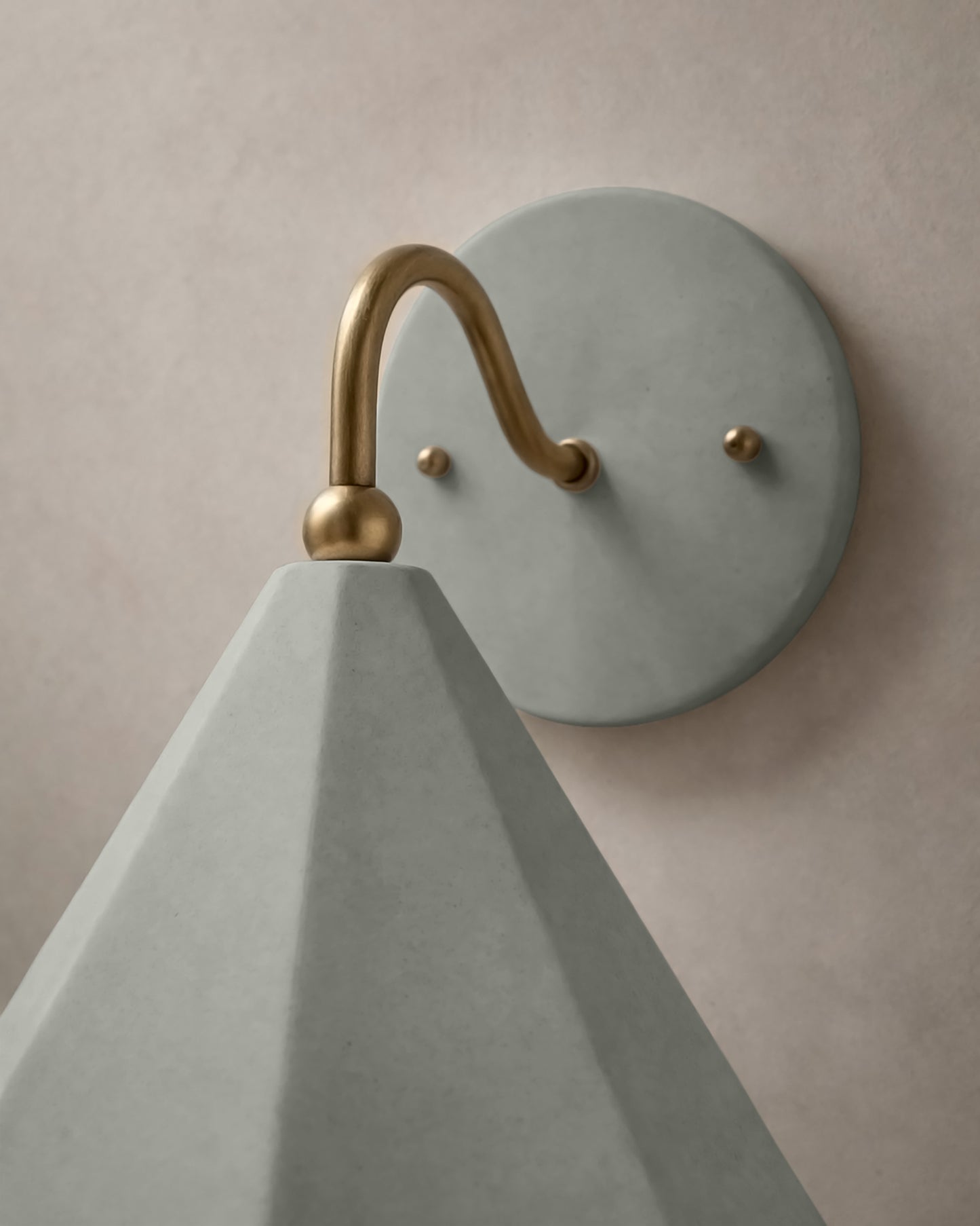Torino Wall Sconce | Small Deco Light Fixture | Fog Gray