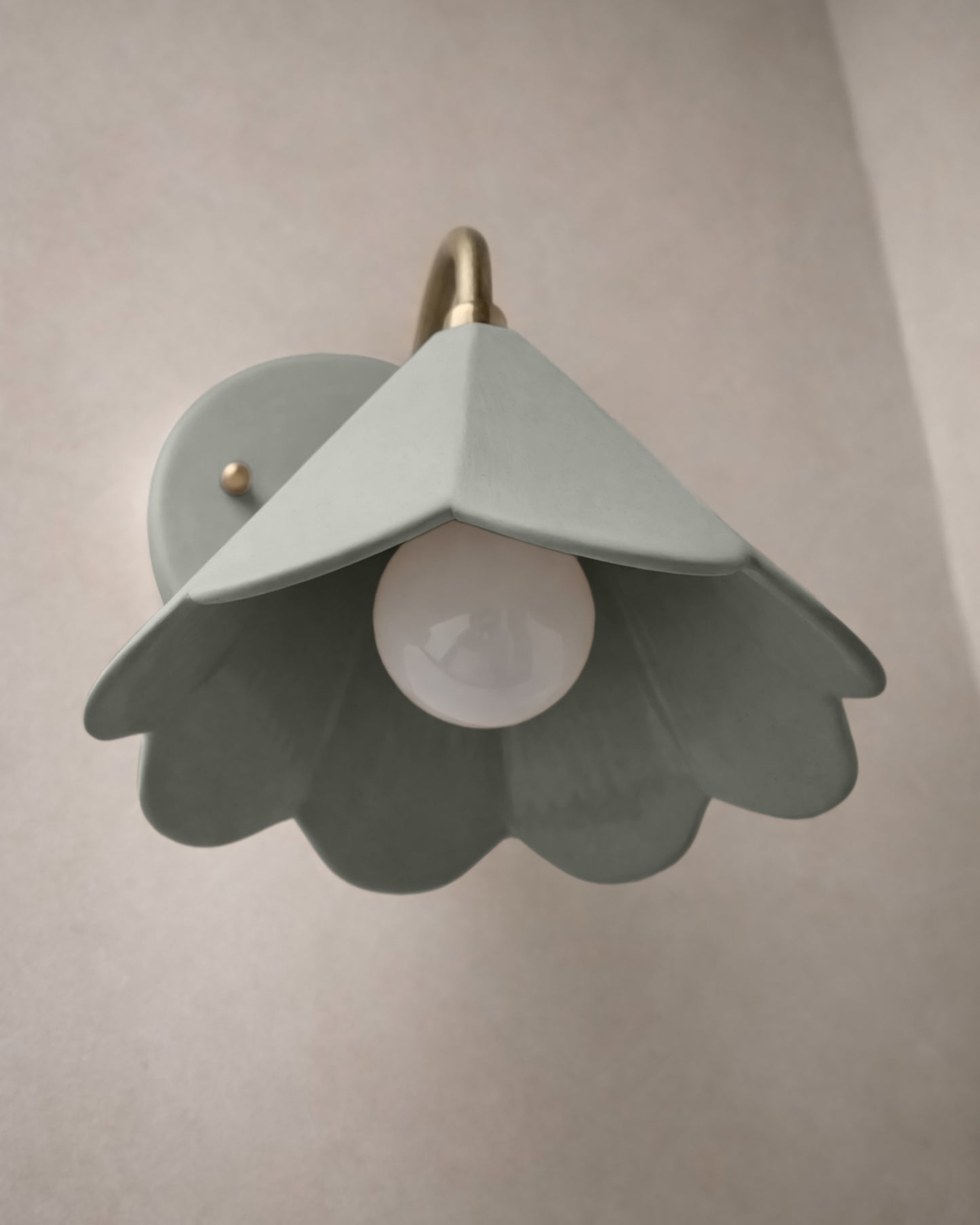 Torino Wall Sconce | Small Deco Light Fixture | Fog Gray