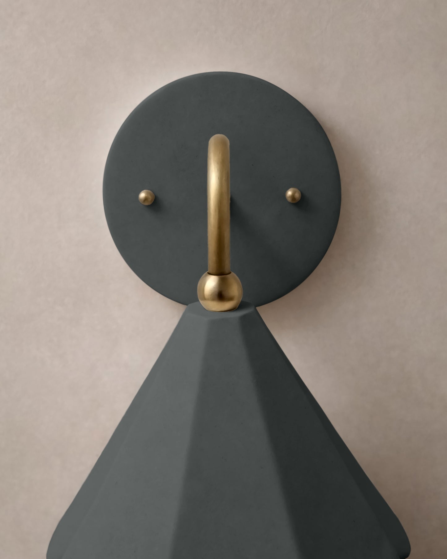 Torino Wall Sconce | Small Deco Light Fixture | Shadow Charcoal Gray