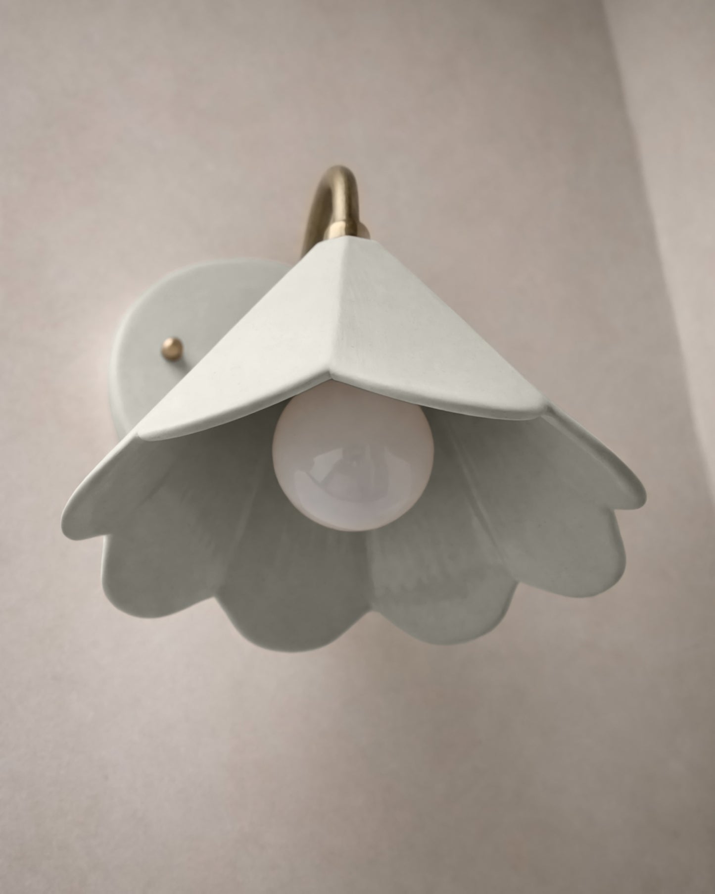 Torino Wall Sconce | Small Deco Light Fixture | Bone White