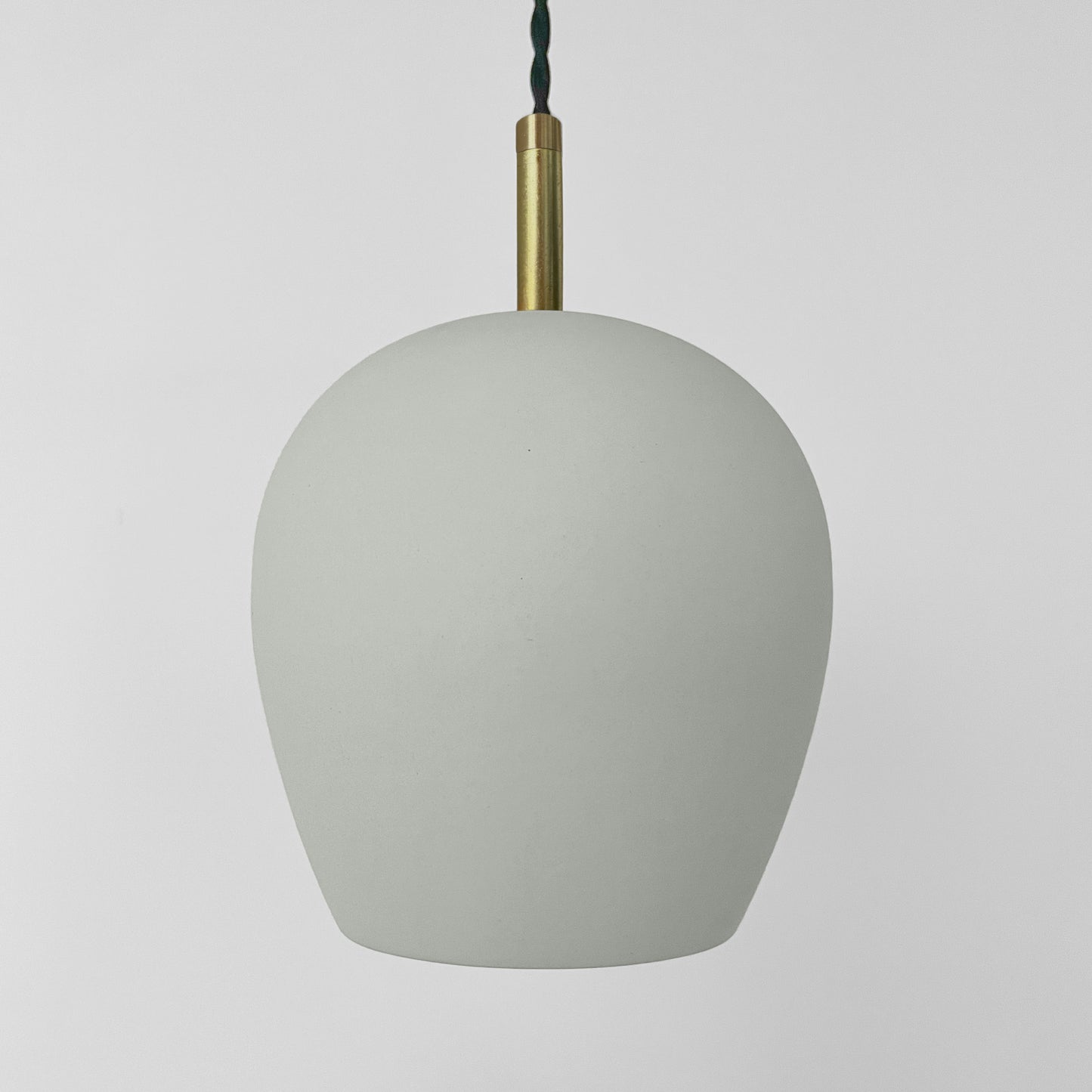 Tulipano Pendant Light | Minimalist Hanging Fixture | Fog Gray