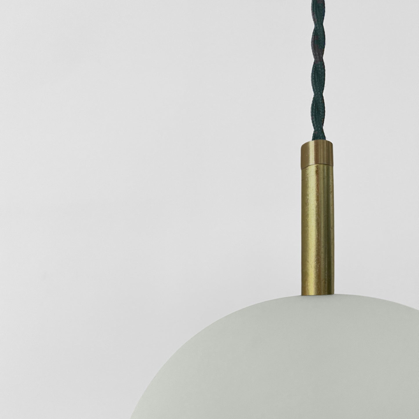 Tulipano Pendant Light | Minimalist Hanging Fixture | Fog Gray
