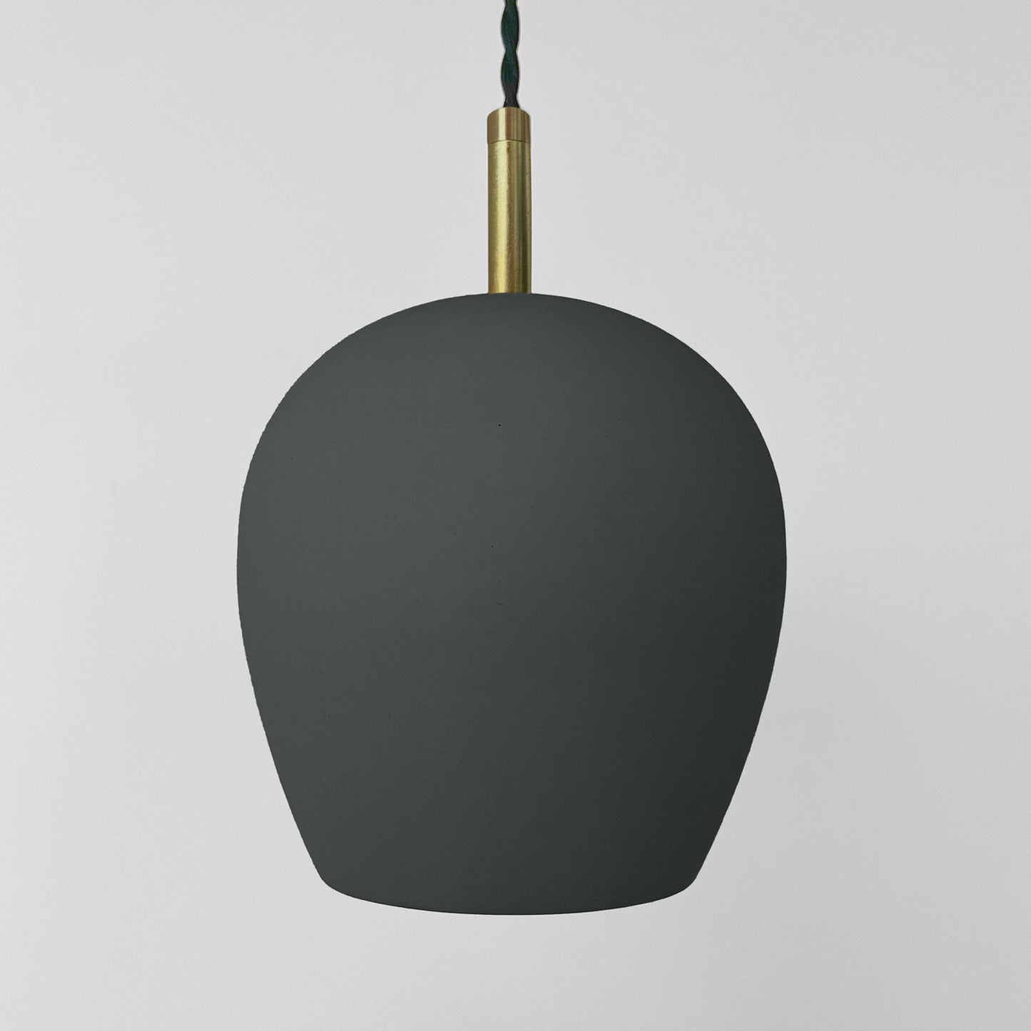Tulipano Pendant Light | Minimalist Hanging Fixture | Shadow Charcoal Gray