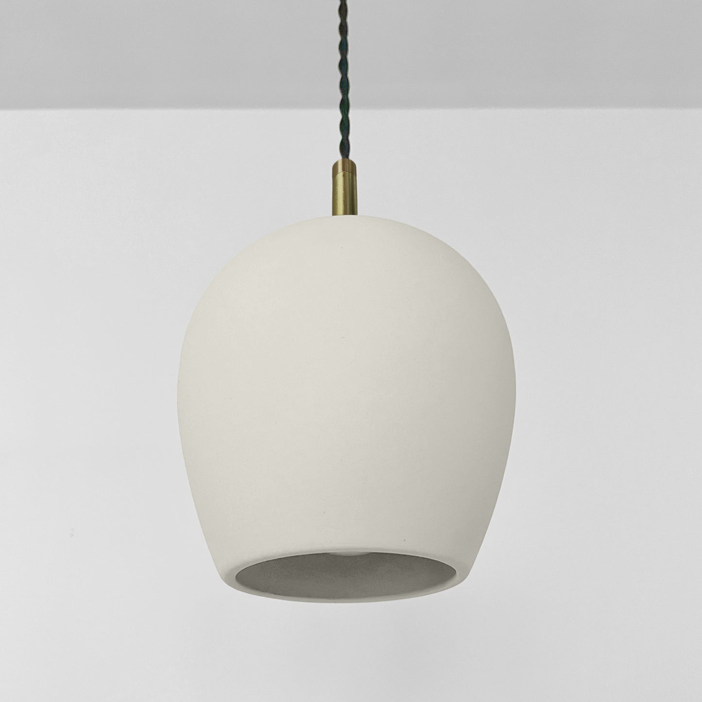 Tulipano Pendant Light | Minimalist Hanging Fixture | Bone White