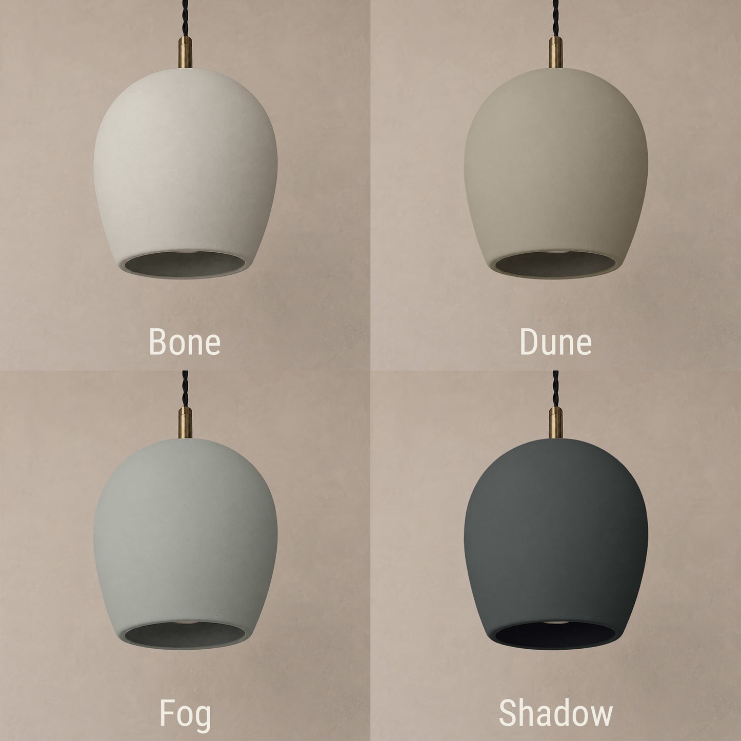 Tulipano Pendant Light | Minimalist Hanging Fixture | Bone White