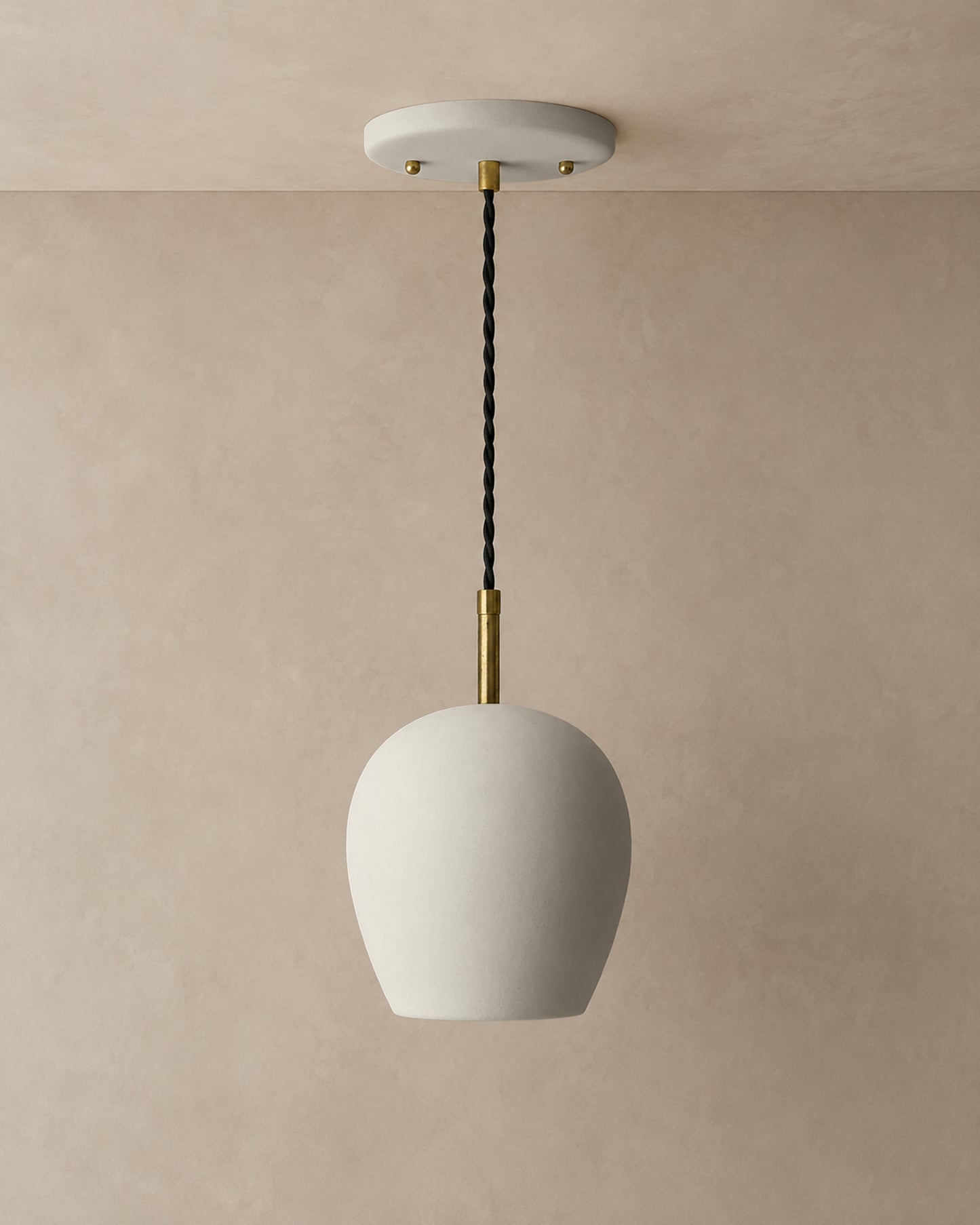 Tulipano Pendant Light | Minimalist Hanging Fixture | Bone White