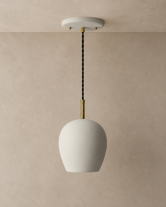 Tulipano Pendant Light | Minimalist Hanging Fixture | Bone White