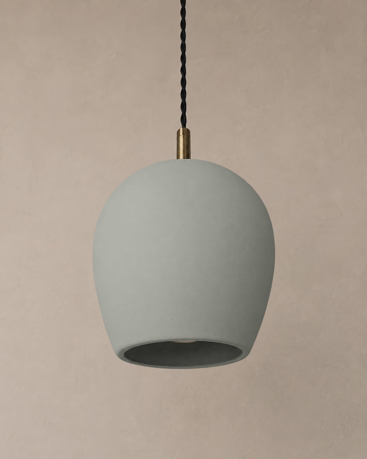 Tulipano Pendant Light | Minimalist Hanging Fixture | Fog Gray