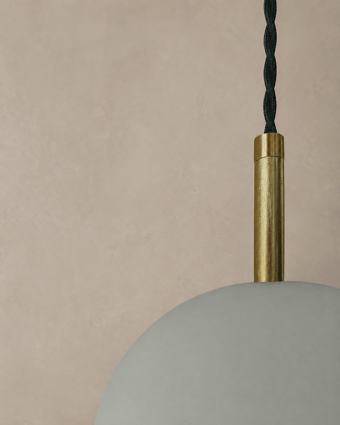 Tulipano Pendant Light | Minimalist Hanging Fixture | Fog Gray