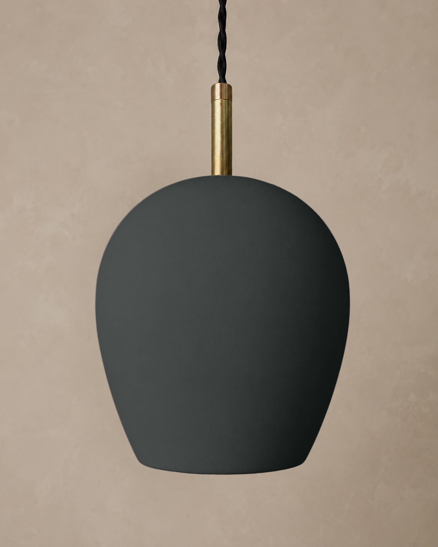 Tulipano Pendant Light | Minimalist Hanging Fixture | Shadow Charcoal Gray