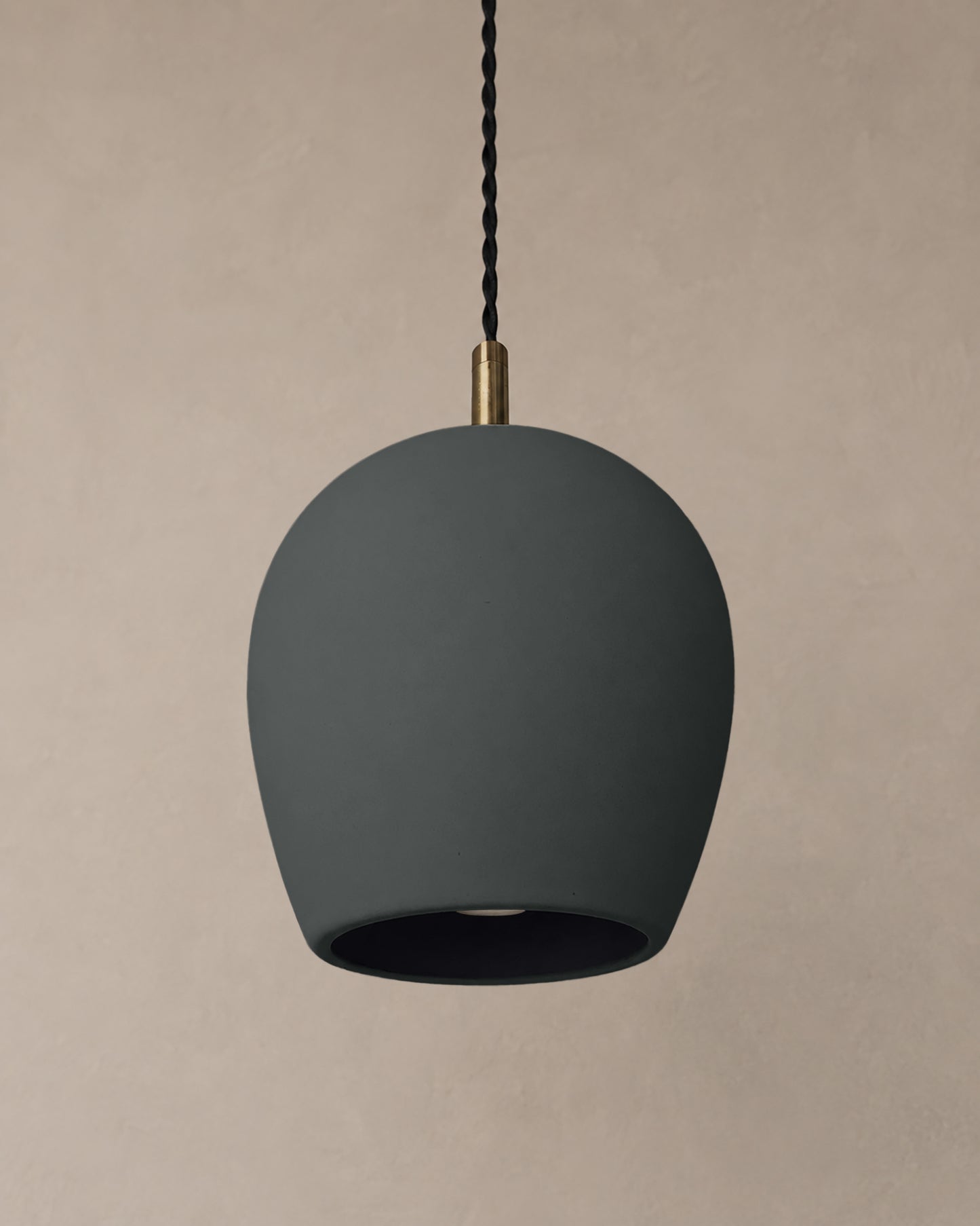 Tulipano Pendant Light | Minimalist Hanging Fixture | Shadow Charcoal Gray