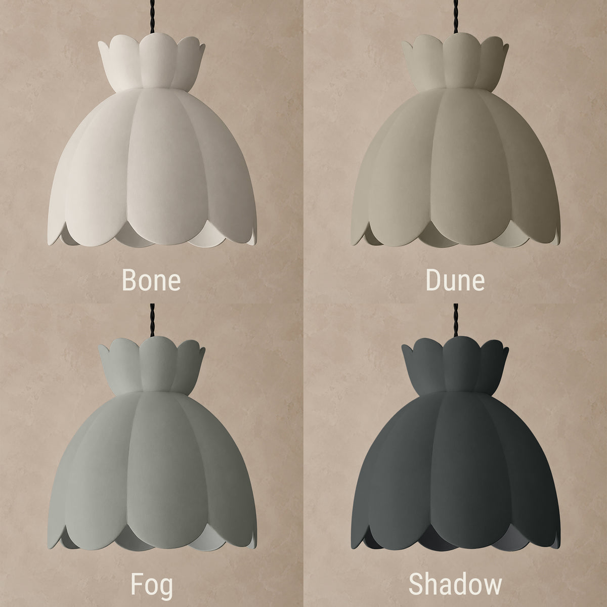 Vallea Large Pendant · Bone