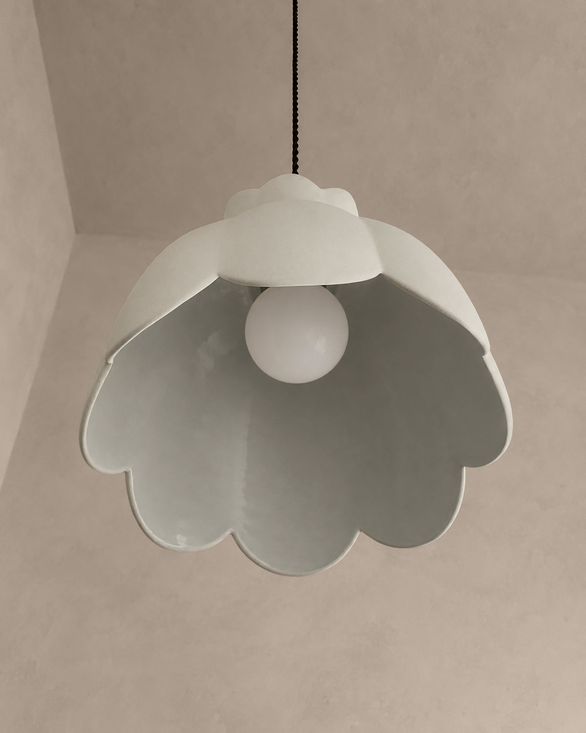 Vallea Large Pendant · Bone