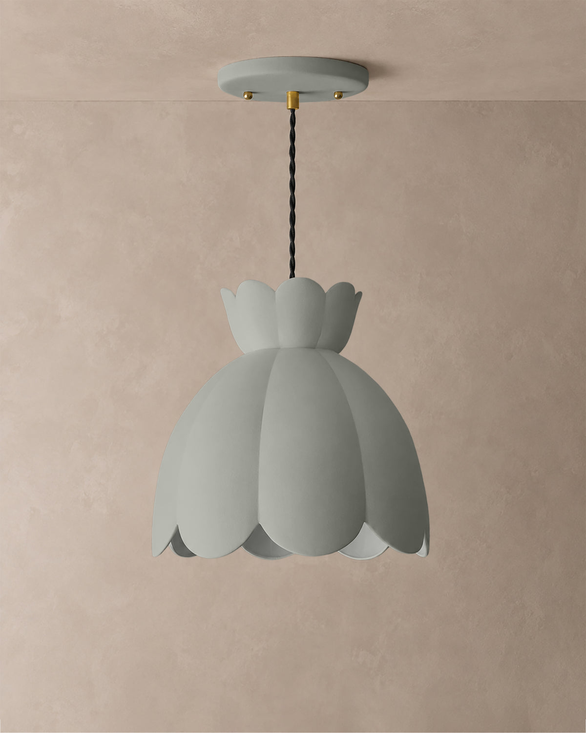 Vallea Large Pendant · Fog