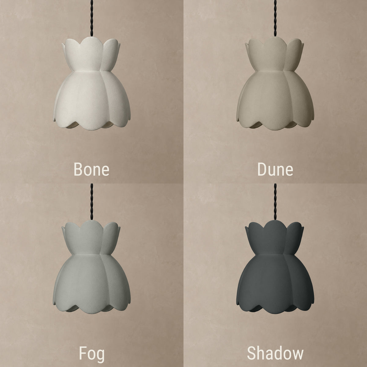 Vallea Small Pendant · Bone