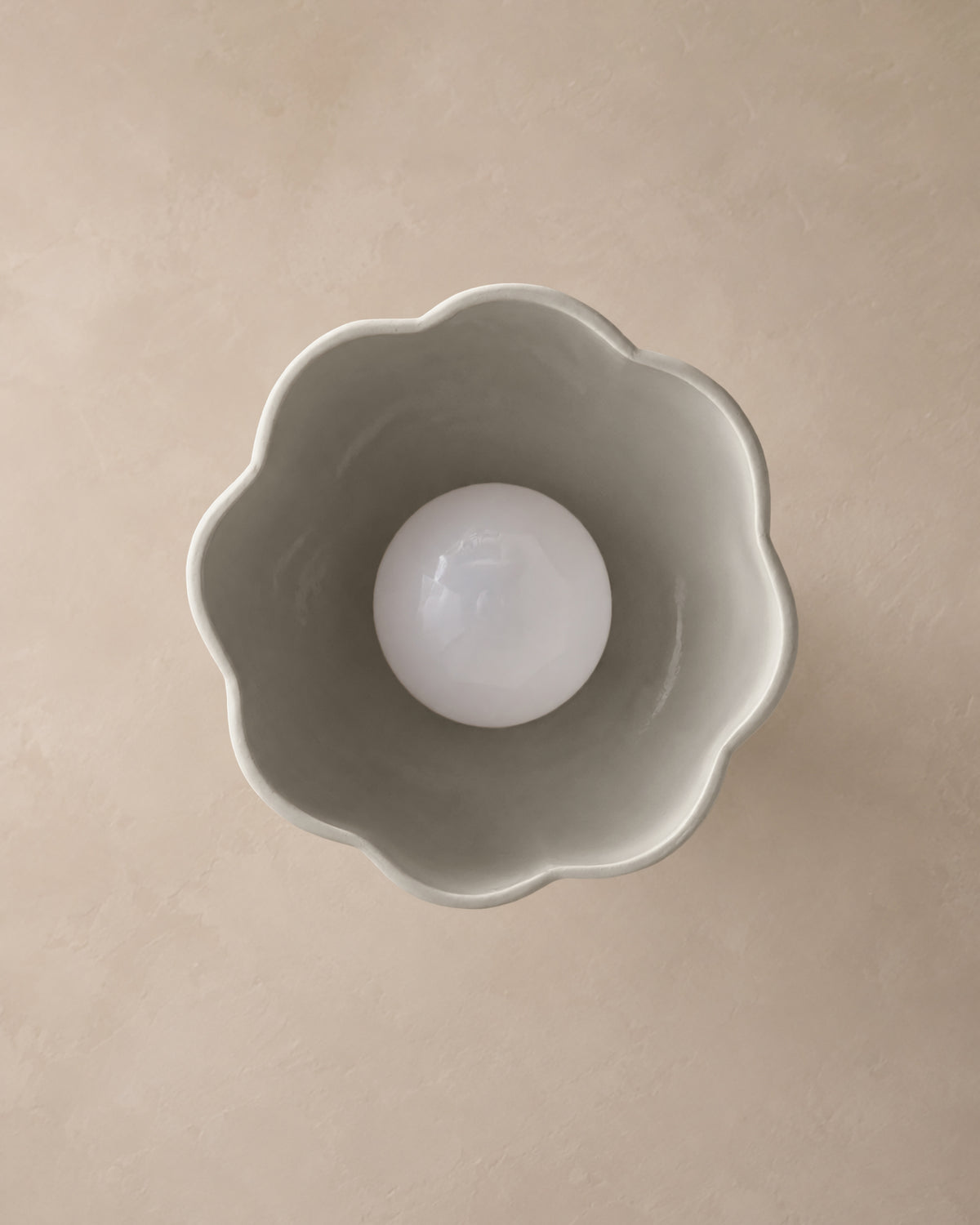 Vallea Small Pendant · Bone